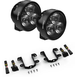 Vision X Fog Light Kit w/ CR-4 or CR-3 For 07-23 Jeep JK JL Gladiator Cherokee
