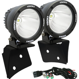 Vision X A Pillar Kit 4.5" Cannon Lights For '07-'18 Jeep Wrangler JK 9888415