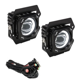 Vision X 3.0" Optimus Halo LED Fog light Kit for 19-24 Ford Ranger