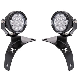 Vision X Cowl Light Kit 4.7" CG2 Lights for 18-24 Jeep Wrangler JL Gladiator JT