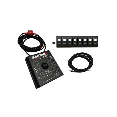 sPOD 8 Circuit BantamX w/ Red LED Switch Panel & 84