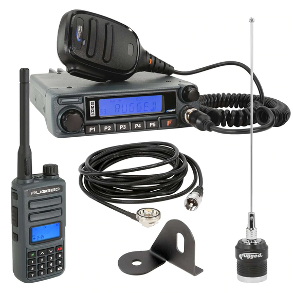 Rugged Radios GMR45 Radio Kit w/GMR2 Handheld | Universal & Jeep | JEEP-KIT-GMR45