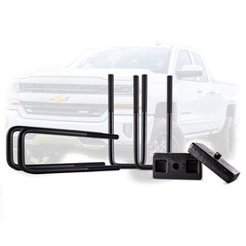 Body Armor 4x4 2014-2018 Chevrolet Silverado 1500 Rear Lift Block & U Bolt Kit