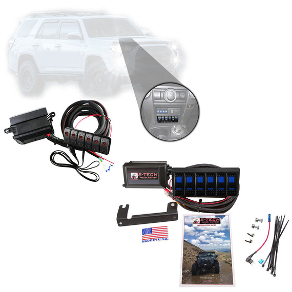 S-Tech 6 Switch System With Relays & Fuses for Toyota 4 Runner 2014-2019