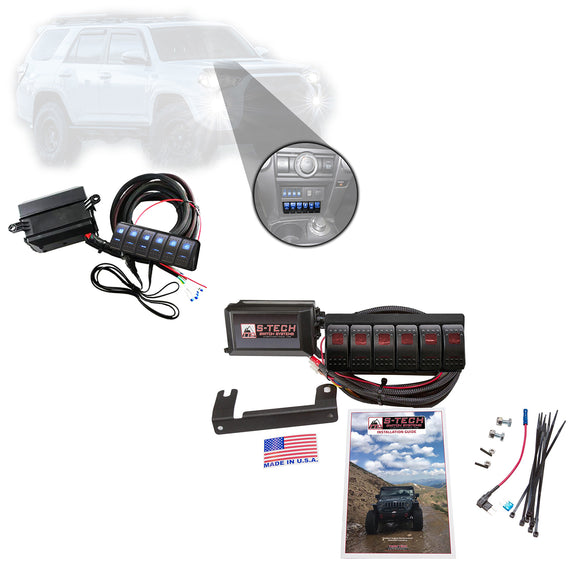S-Tech 6 Switch System With Relays & Fuses for Toyota 4 Runner 2010-2013