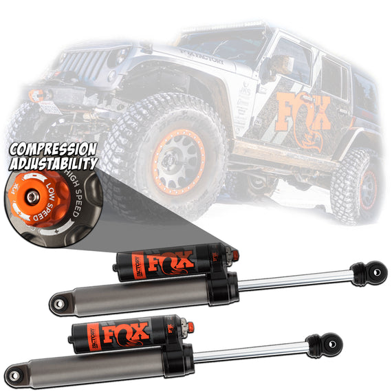 Fox Shock Kit: 07-ON Jeep JK Rear, Internal Bypass, 2.5 Series